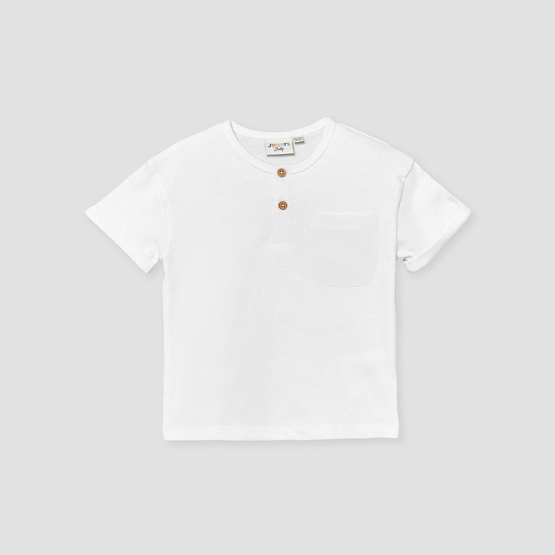 Juniors Henley Neck T-shirt