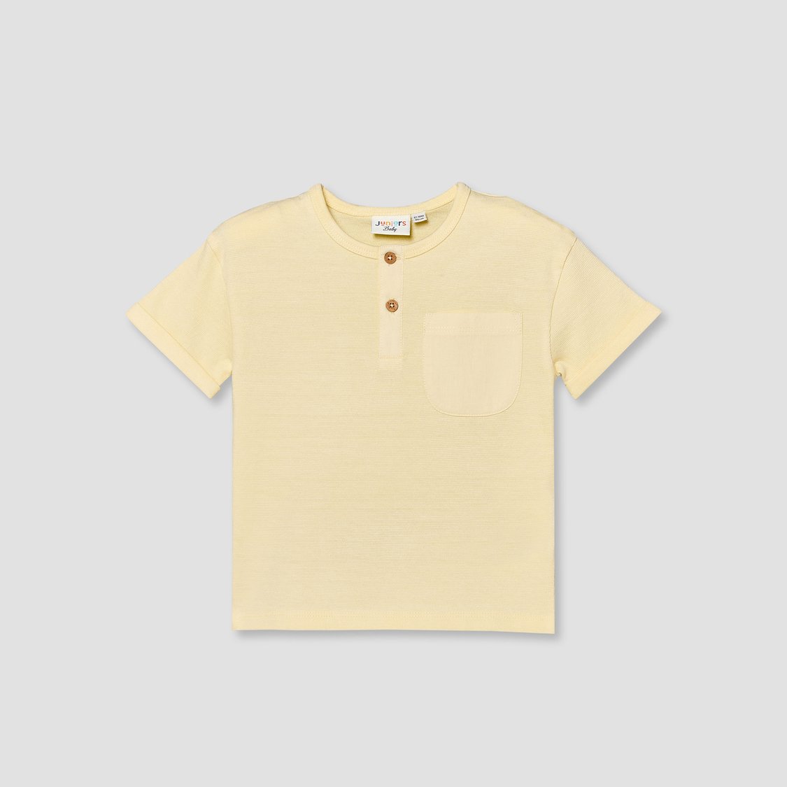 Juniors Henley Neck T-shirt