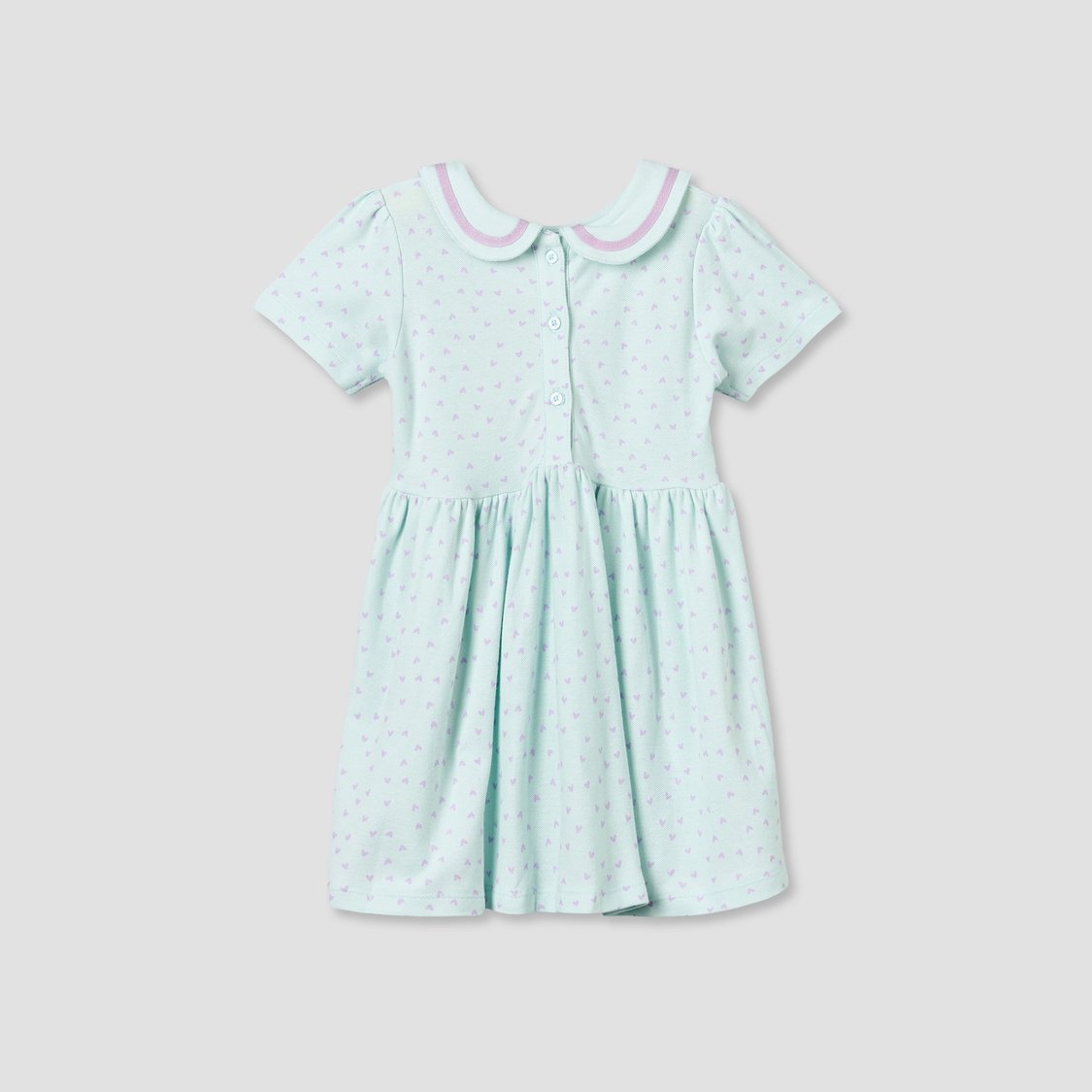 Juniors Heart Print A-line Dress