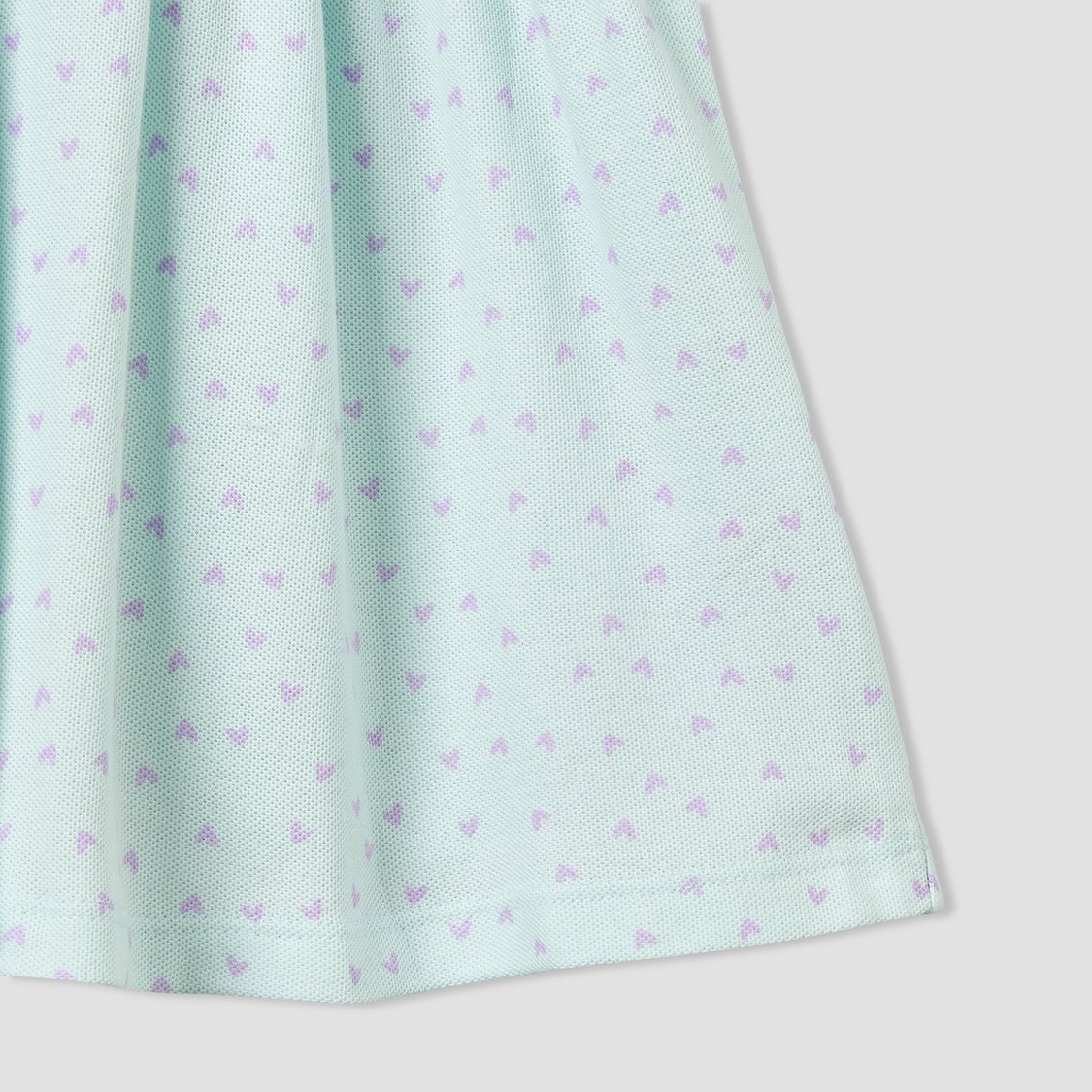 Juniors Heart Print A-line Dress