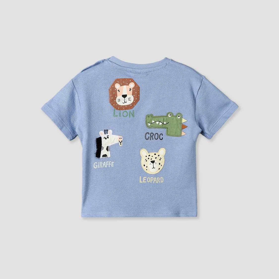 Juniors Printed T-shirt and Striped Shorts Set
