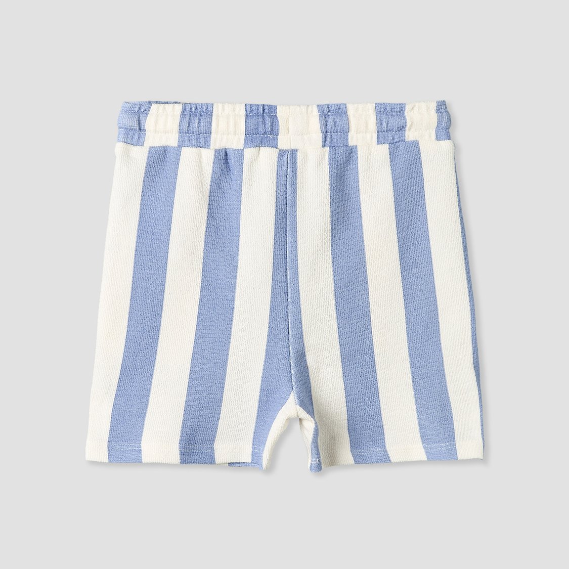 Juniors Printed T-shirt and Striped Shorts Set
