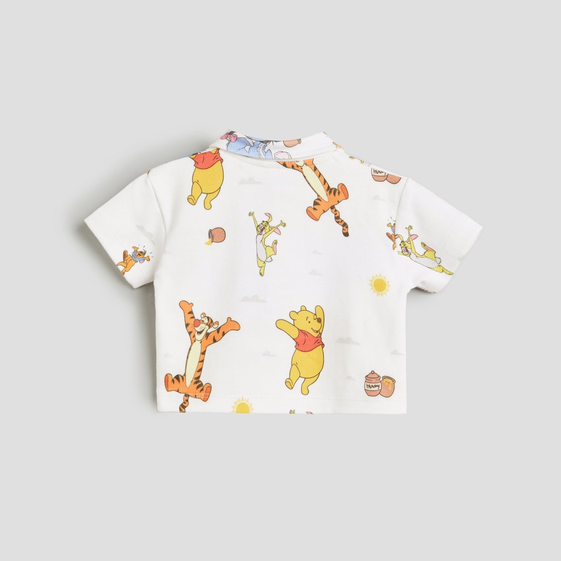 Juniors Winnie and Friends Print Polo T-shirt and Shorts Set