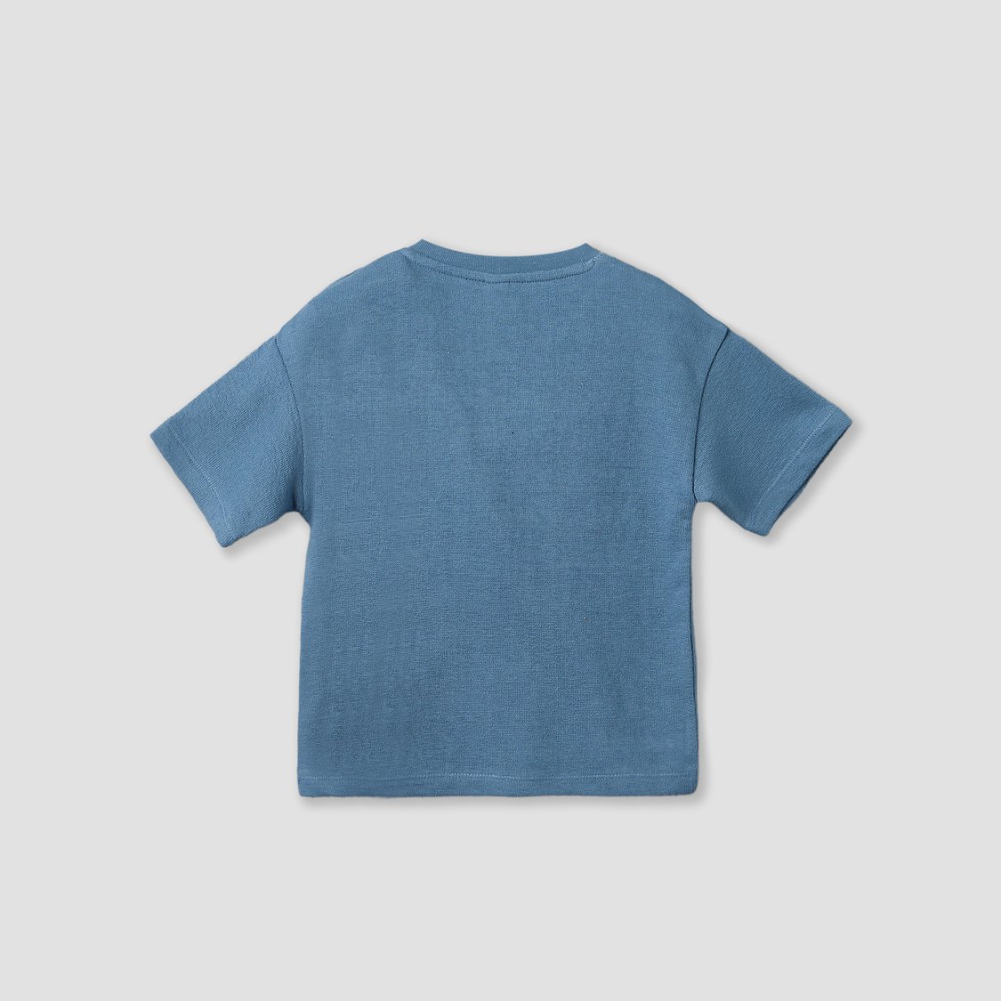 Giggles Solid T-shirt with Embroidered Pocket