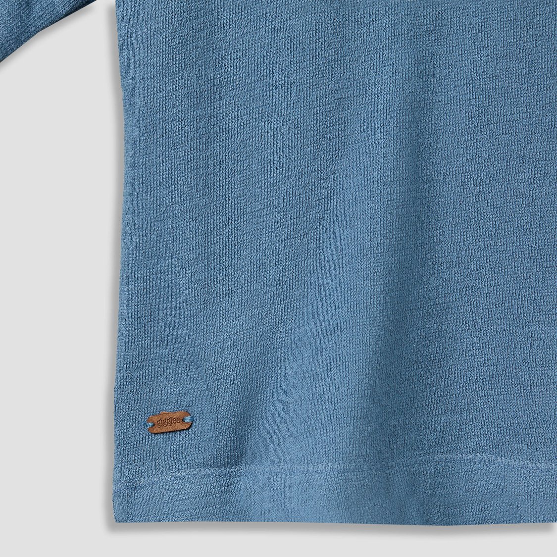Giggles Solid T-shirt with Embroidered Pocket