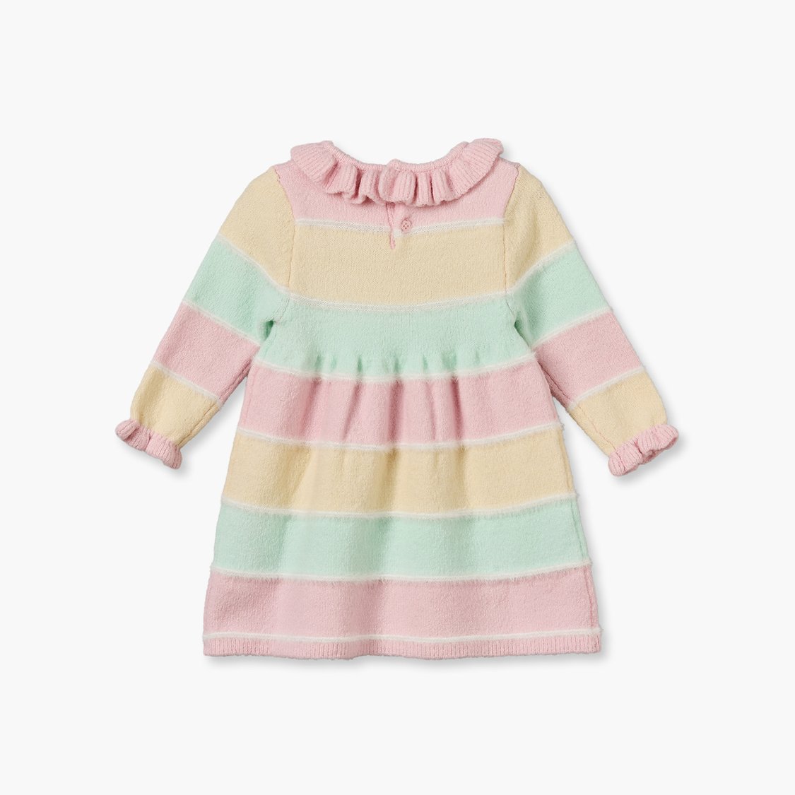 Juniors Striped A-line Dress with Tights