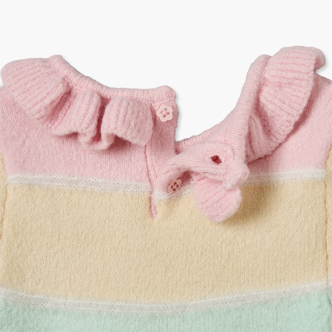 Juniors Striped A-line Dress with Tights