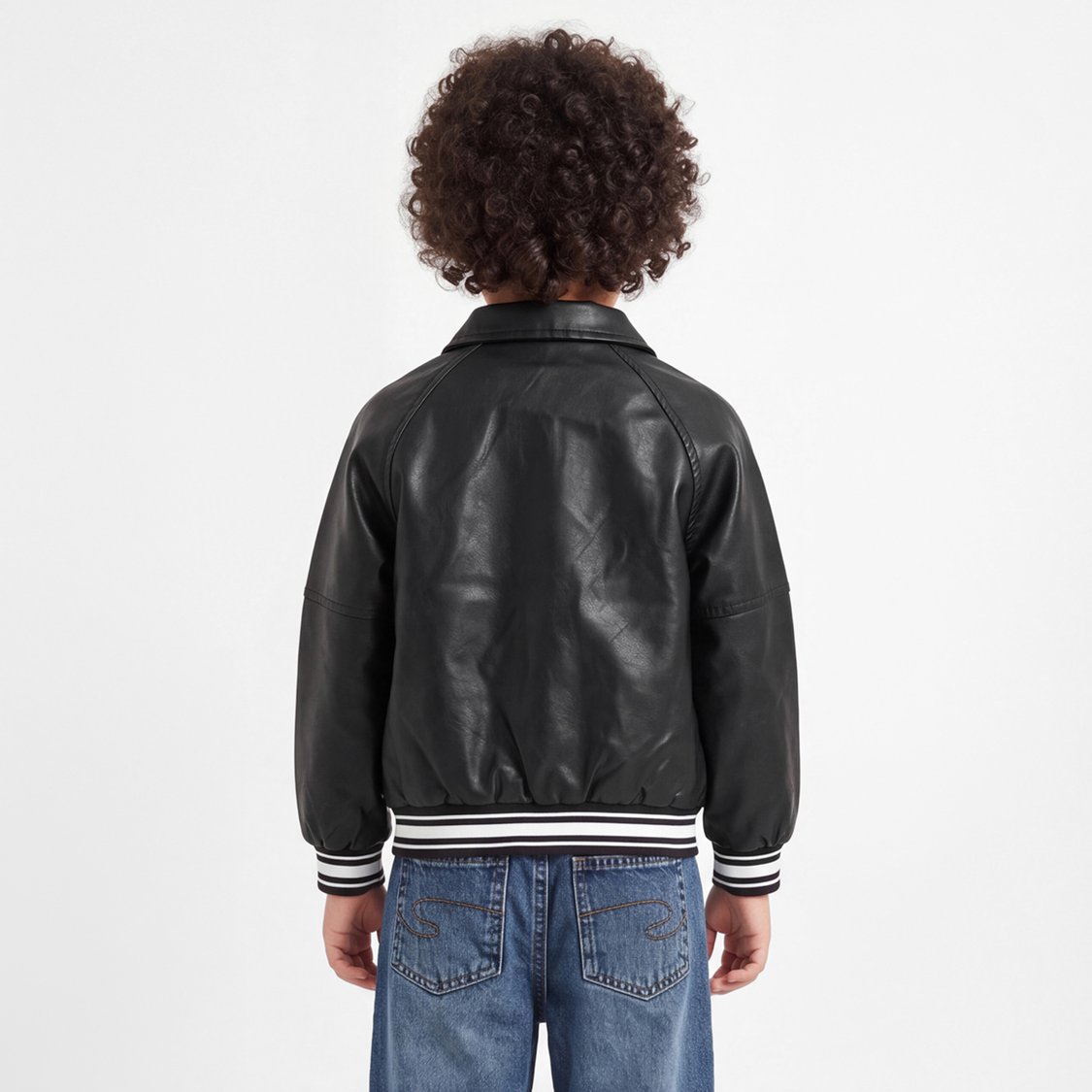 Juniors Collared Biker Jacket
