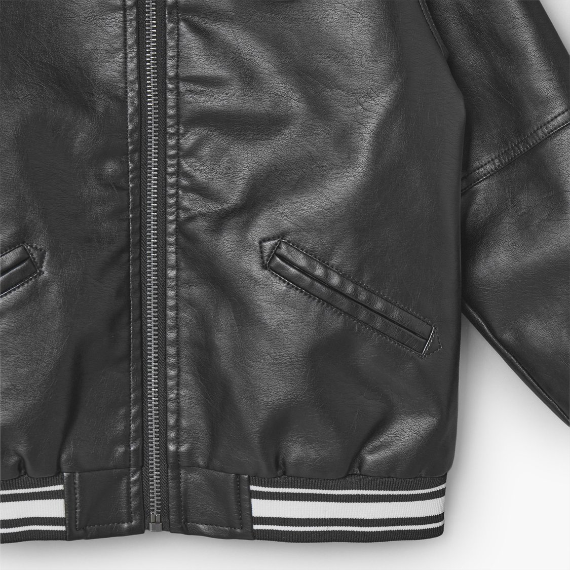 Juniors Collared Biker Jacket