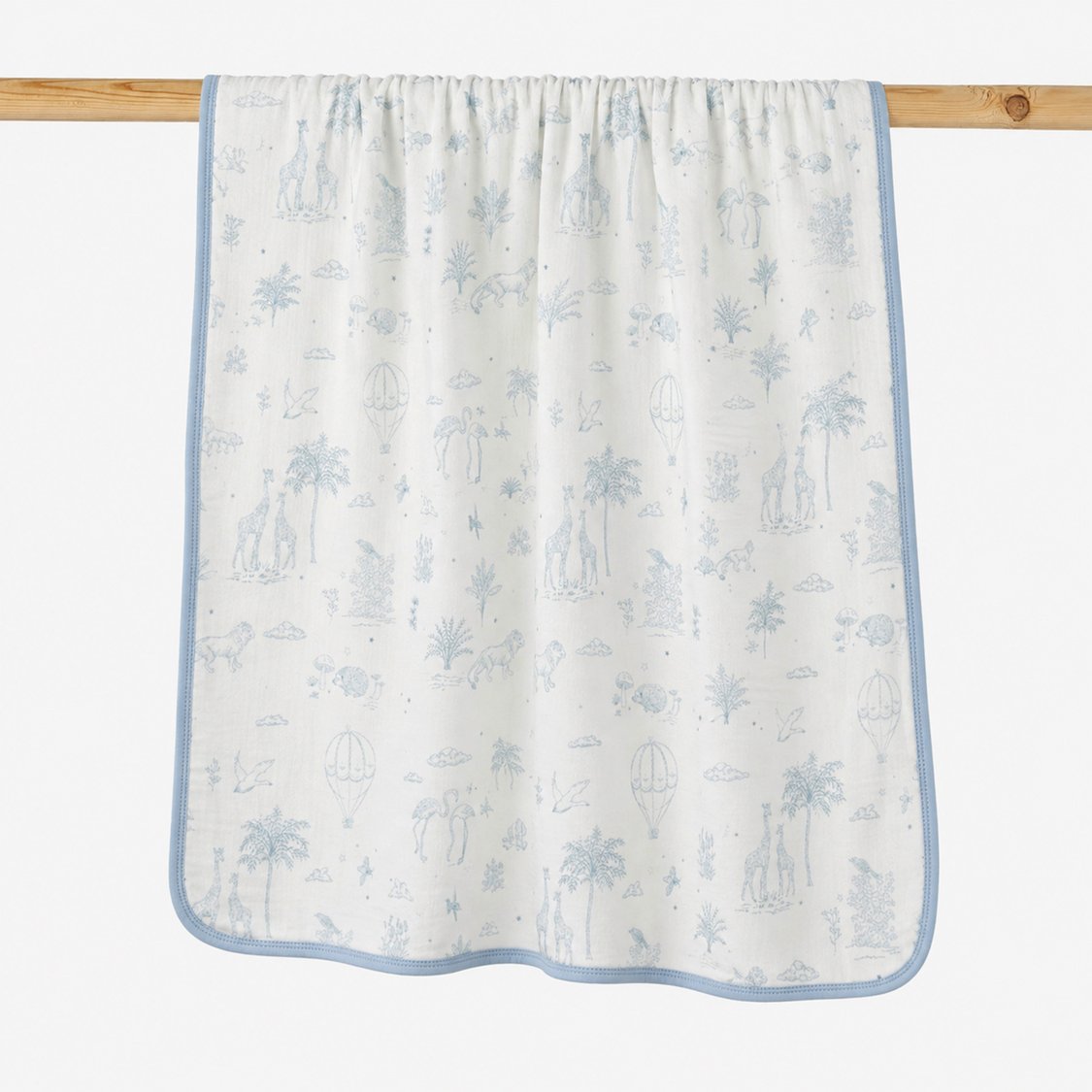 Giggles Printed Bamboo Velour Blanket