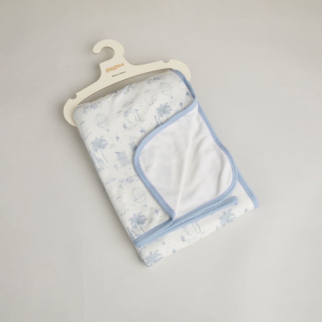 Giggles Printed Bamboo Velour Blanket