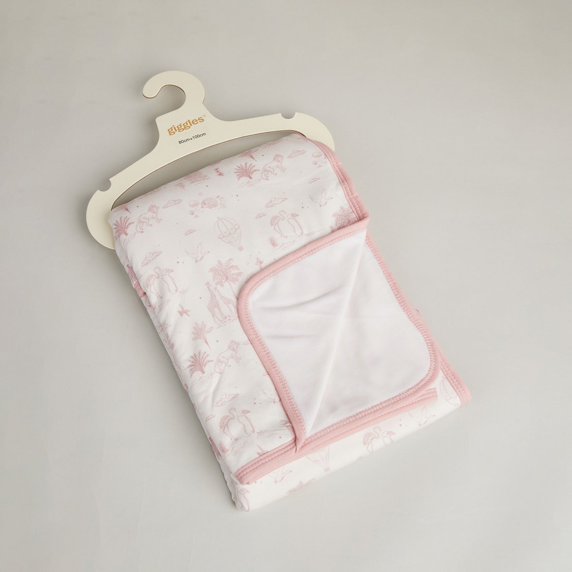 Giggles Printed Bamboo Velour Blanket
