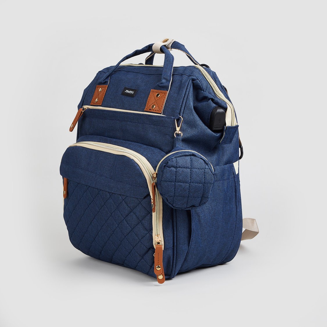 Juniors Quilted Diaper Backpack