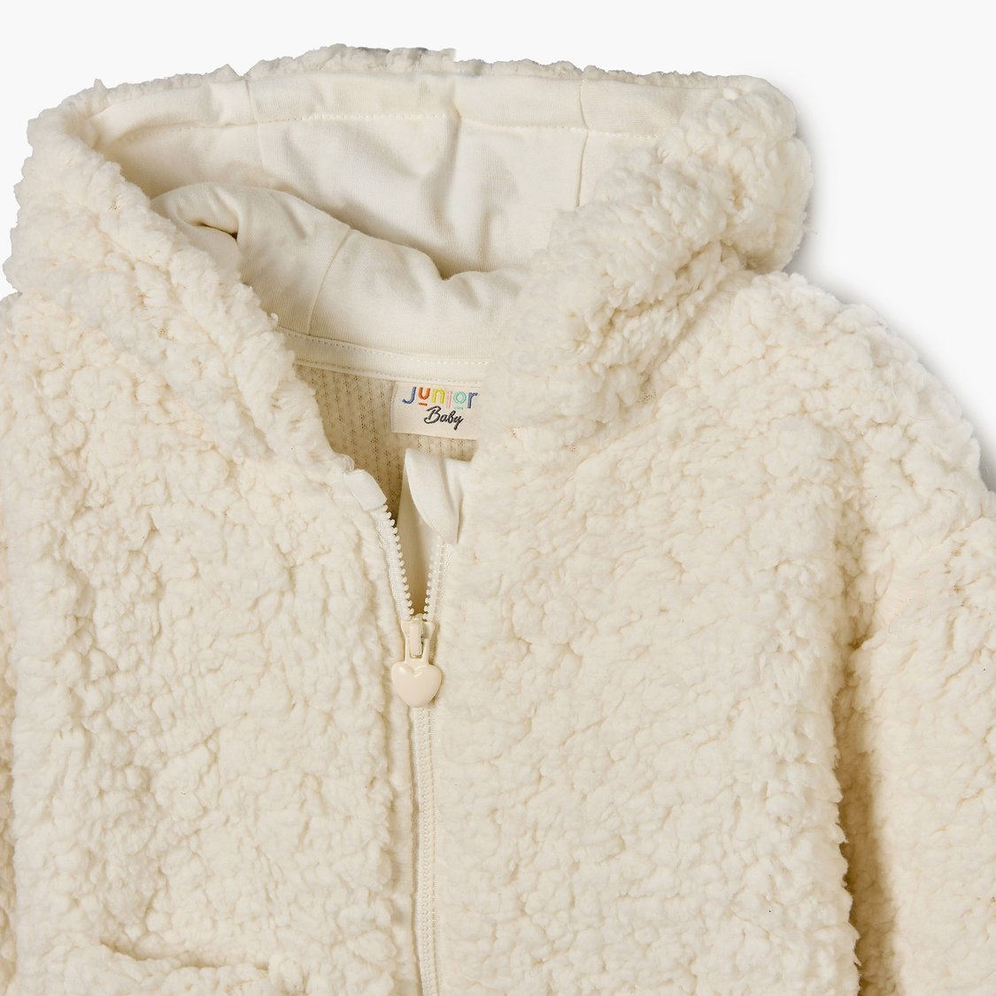 Juniors Fuzzy Hooded Jacket