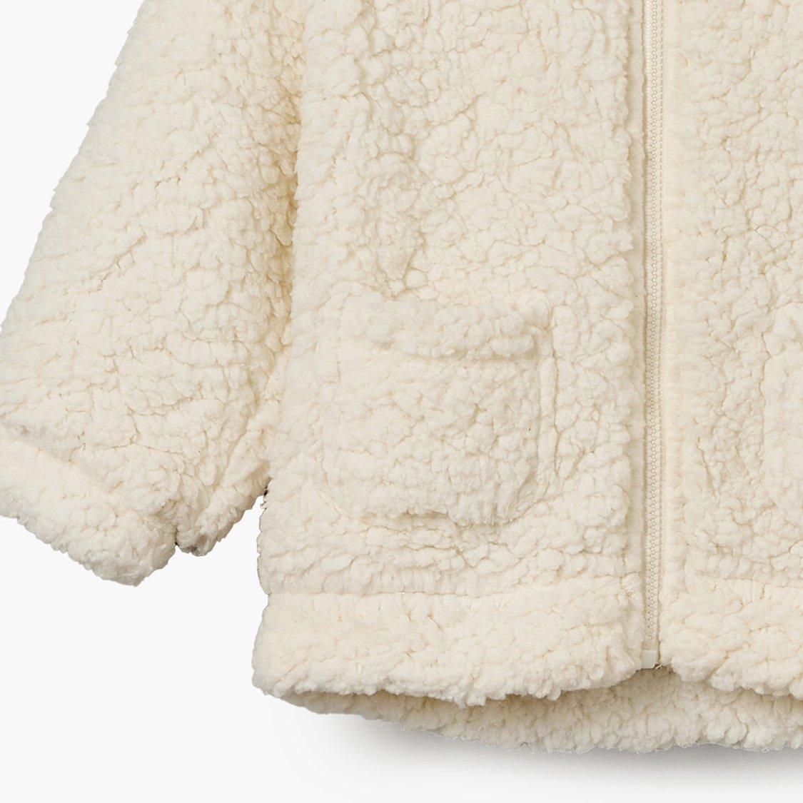 Juniors Fuzzy Hooded Jacket