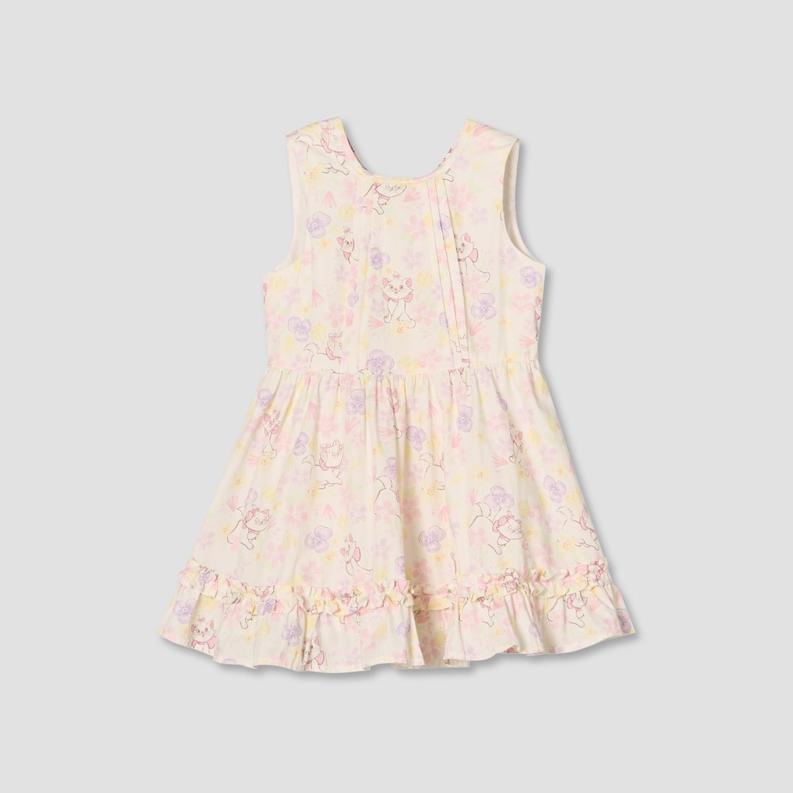 Juniors Marie Print A-line Dress with Headband