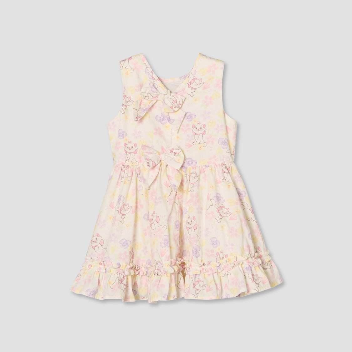 Juniors Marie Print A-line Dress with Headband