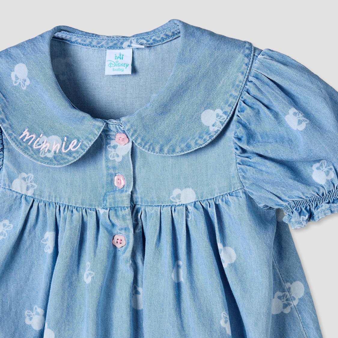 Juniors Minnie Mouse Print Dress with Headband