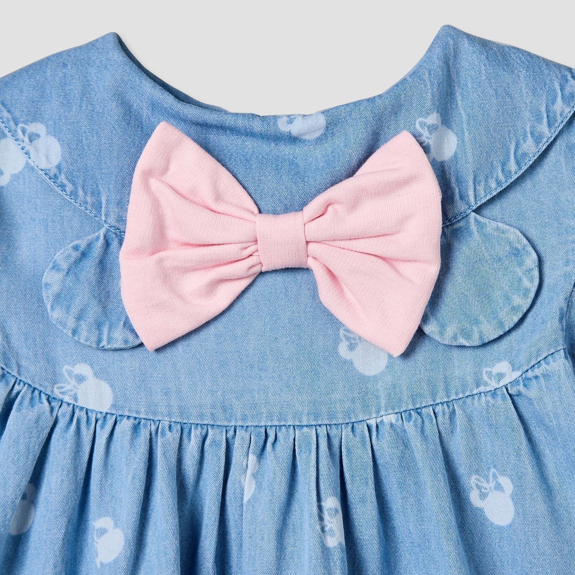 Juniors Minnie Mouse Print Dress with Headband