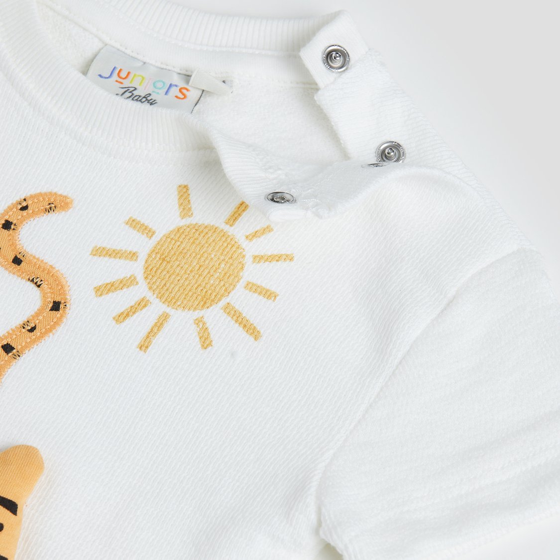 Juniors Appliqued T-shirt and Shorts