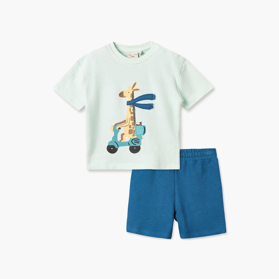 Juniors Printed T-shirt and Shorts Set