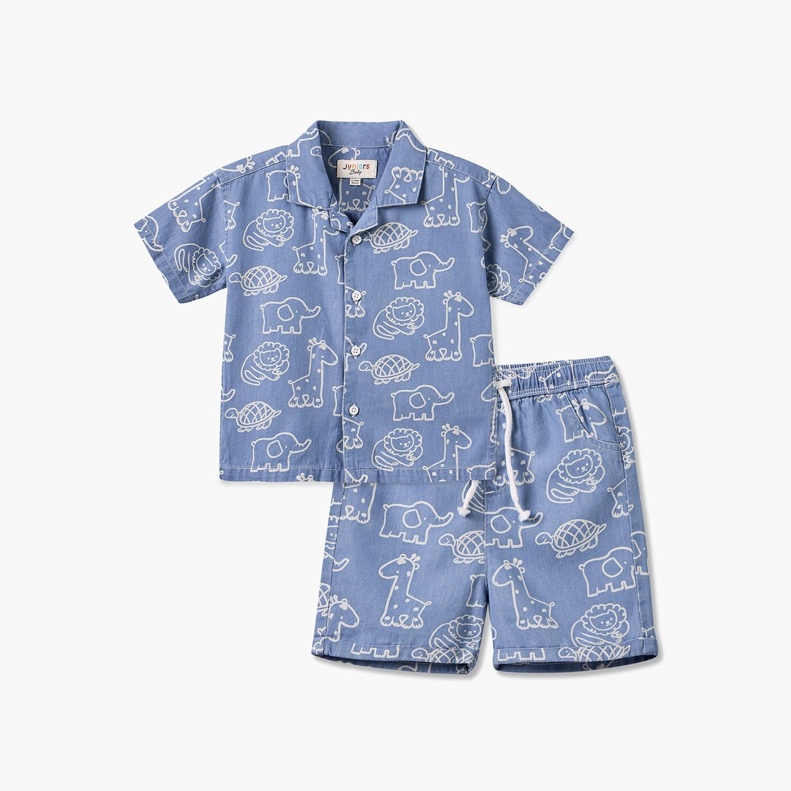 Giggles Printed Shirt & Shorts Set