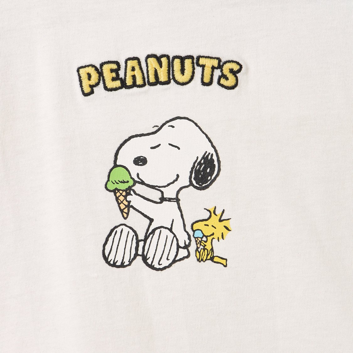 Juniors Snoopy Print T-shirt and Shorts Set