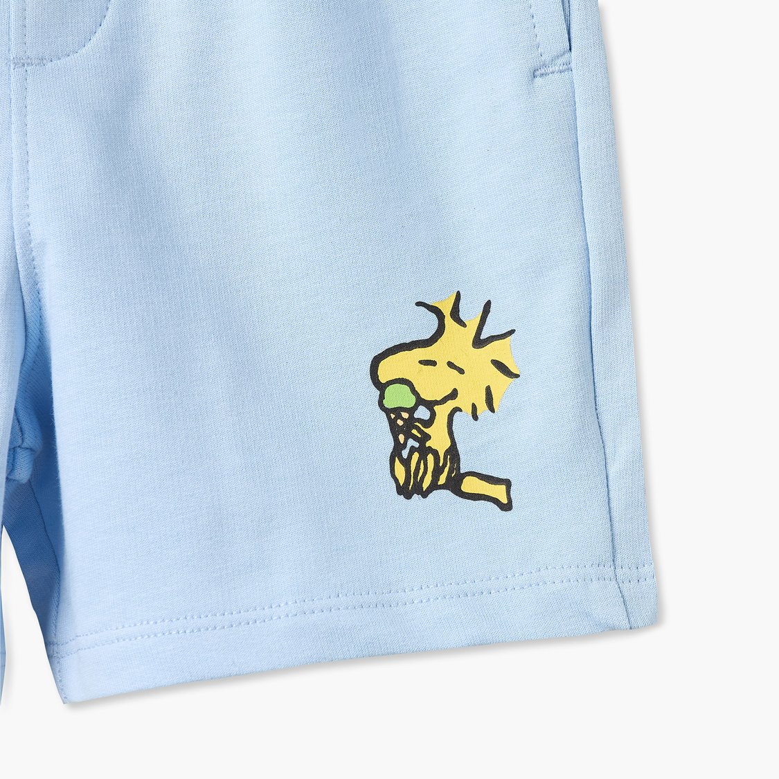 Juniors Snoopy Print T-shirt and Shorts Set