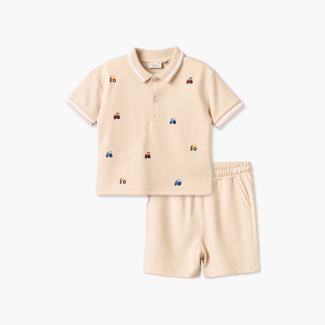 Juniors Embroidered T-shirt and Shorts Set