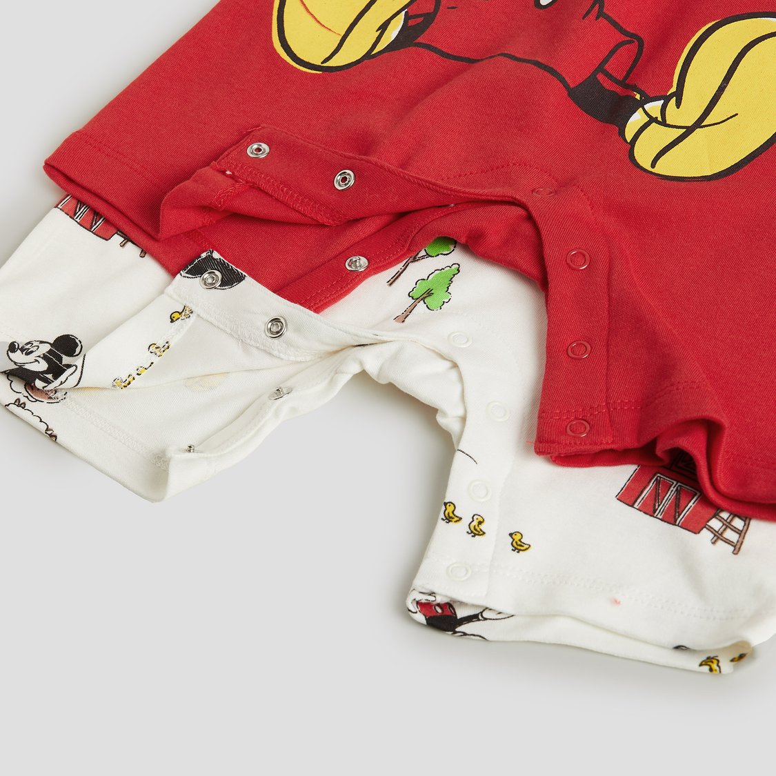 Juniors Mickey Mouse Print Rompers - Pack of 2