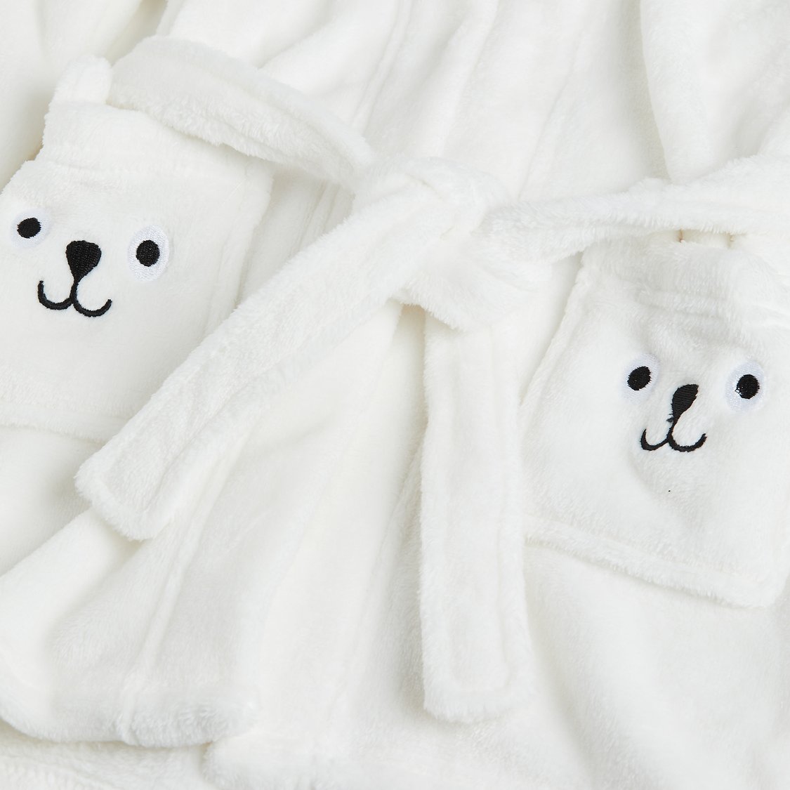 Juniors Panda Flannel Bathrobe