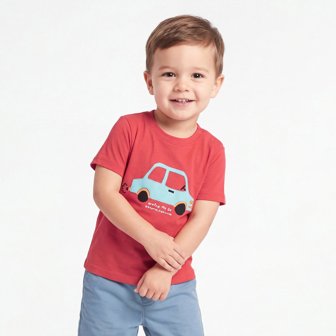 Juniors Car Print T-shirt