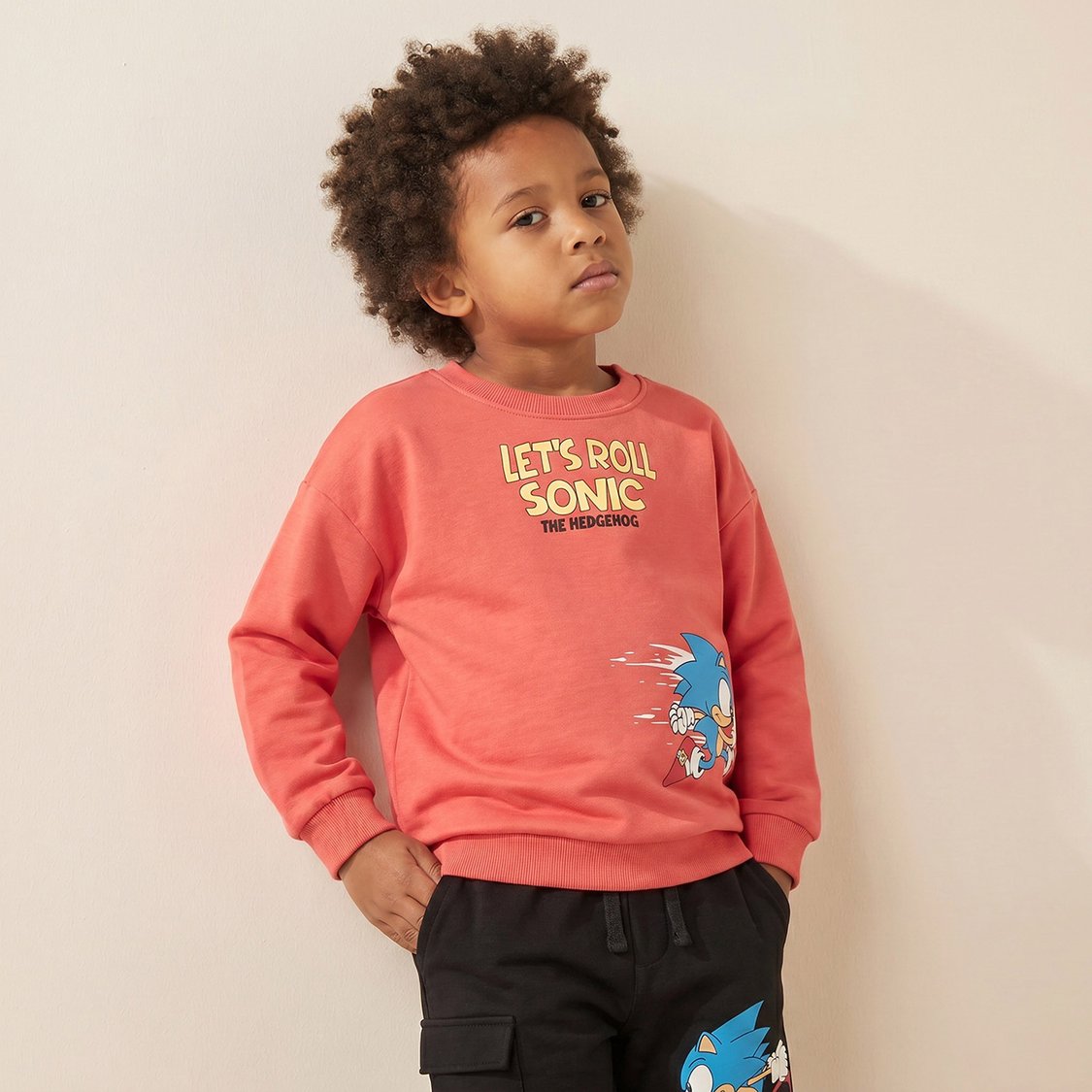 Juniors Sonic the Hedgehog Print Sweatshirt