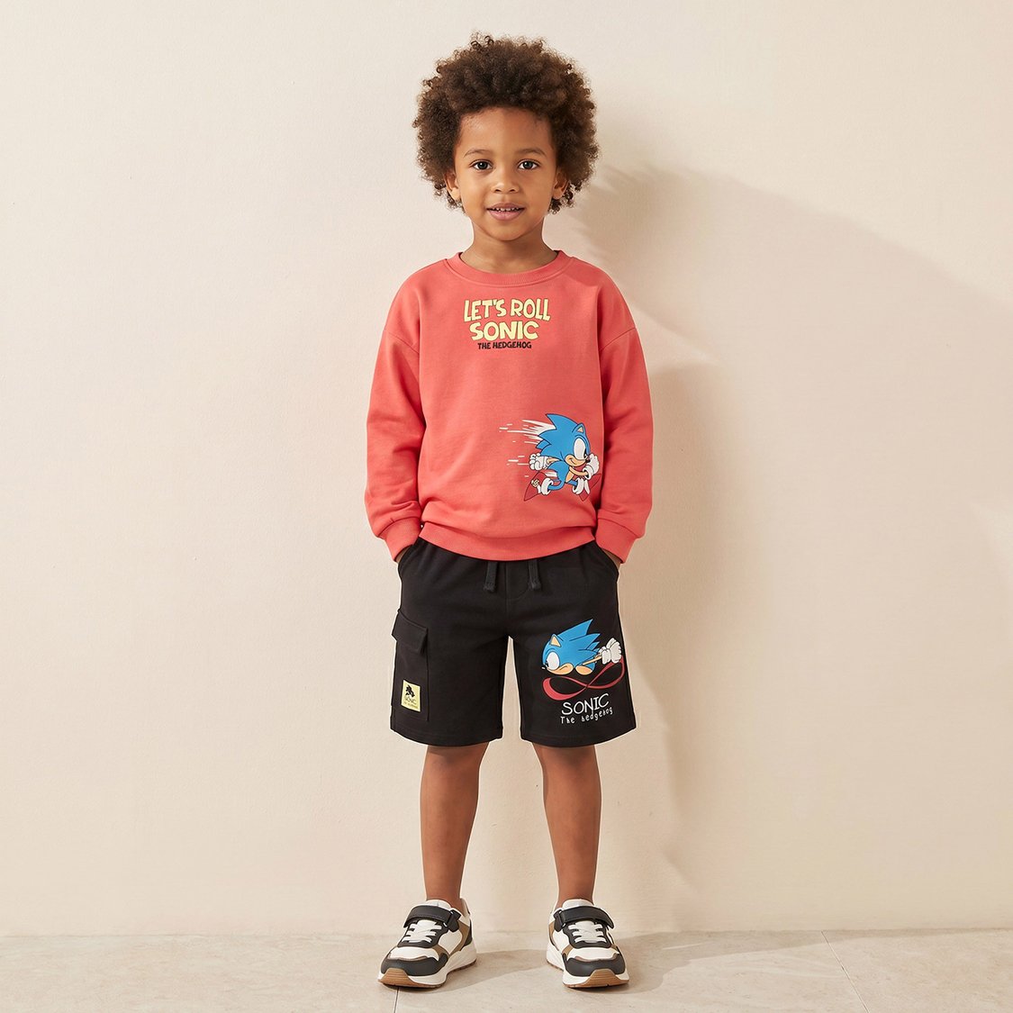 Juniors Sonic the Hedgehog Print Sweatshirt