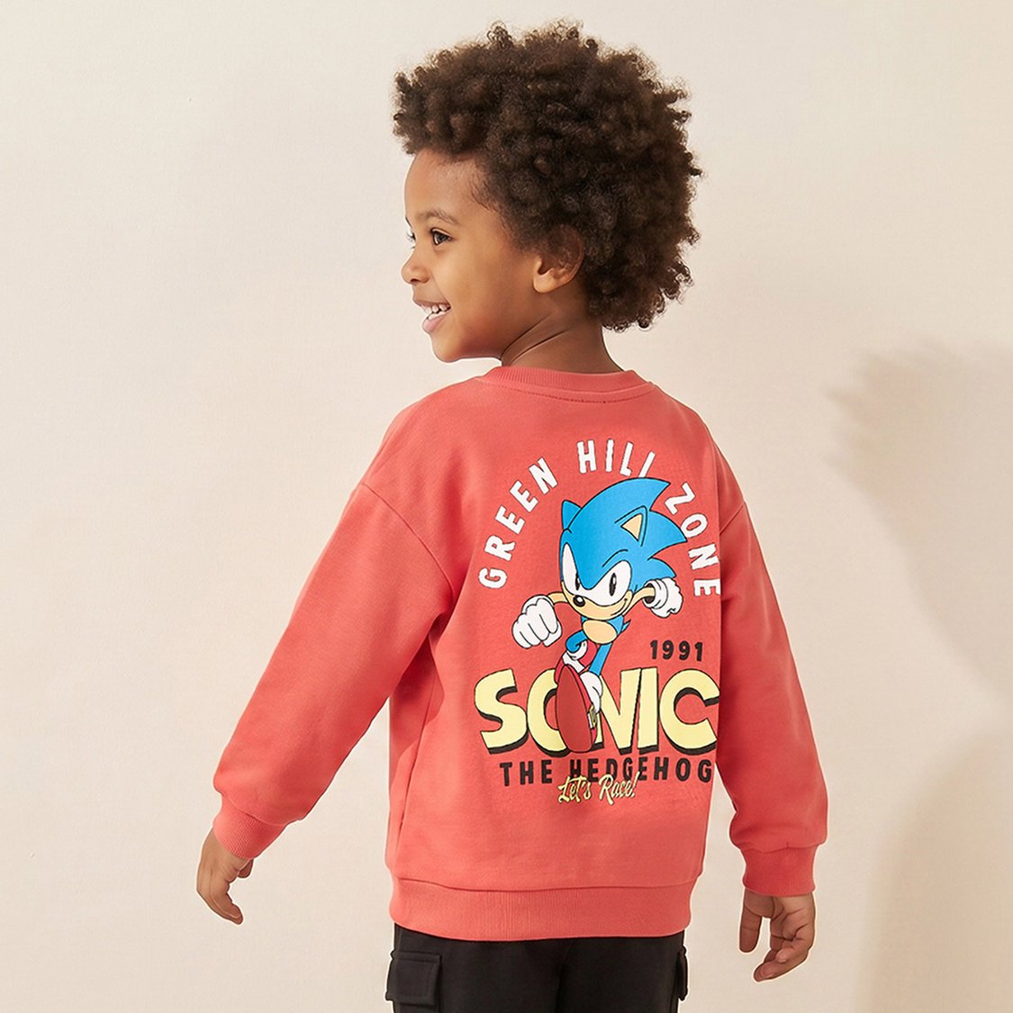 Juniors Sonic the Hedgehog Print Sweatshirt