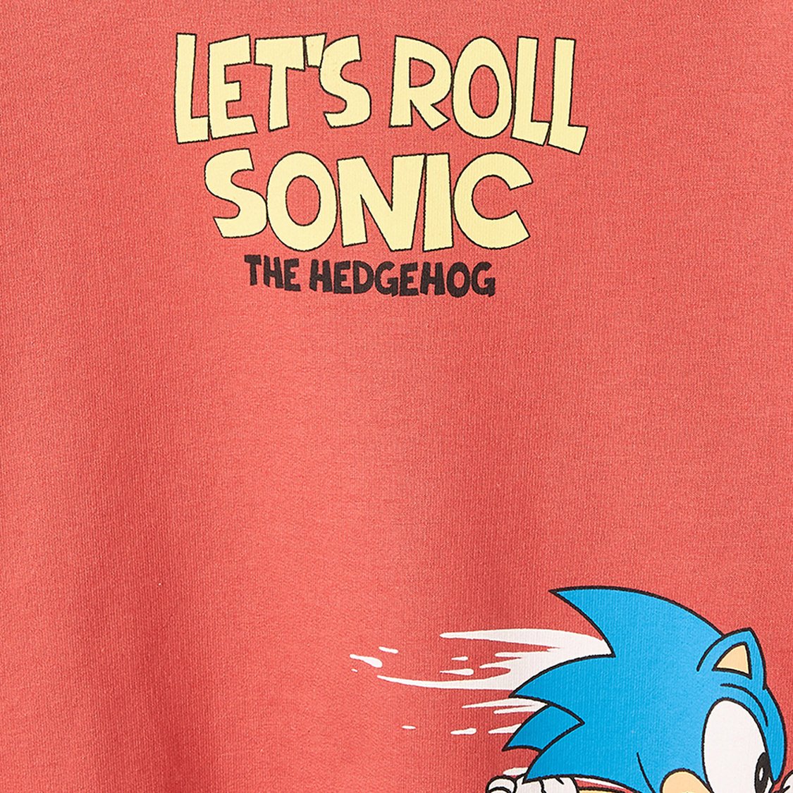 Juniors Sonic the Hedgehog Print Sweatshirt