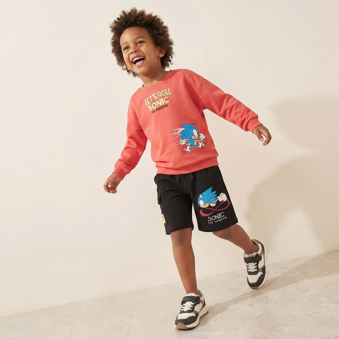 Juniors Sonic the Hedgehog Print Sweatshirt