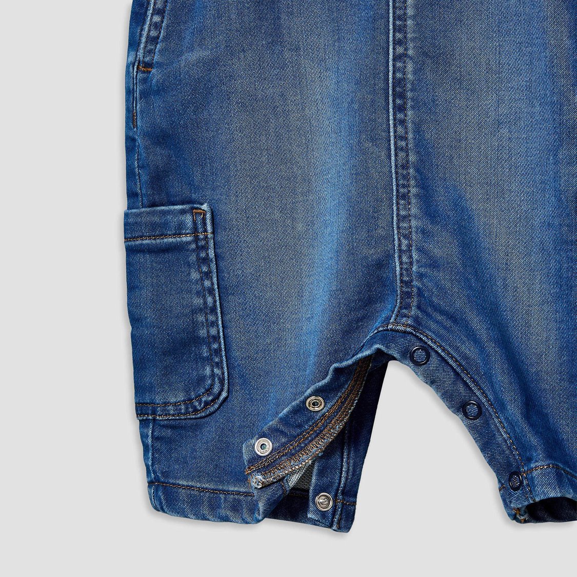 Juniors Denim Dungarees with Adjustable Straps