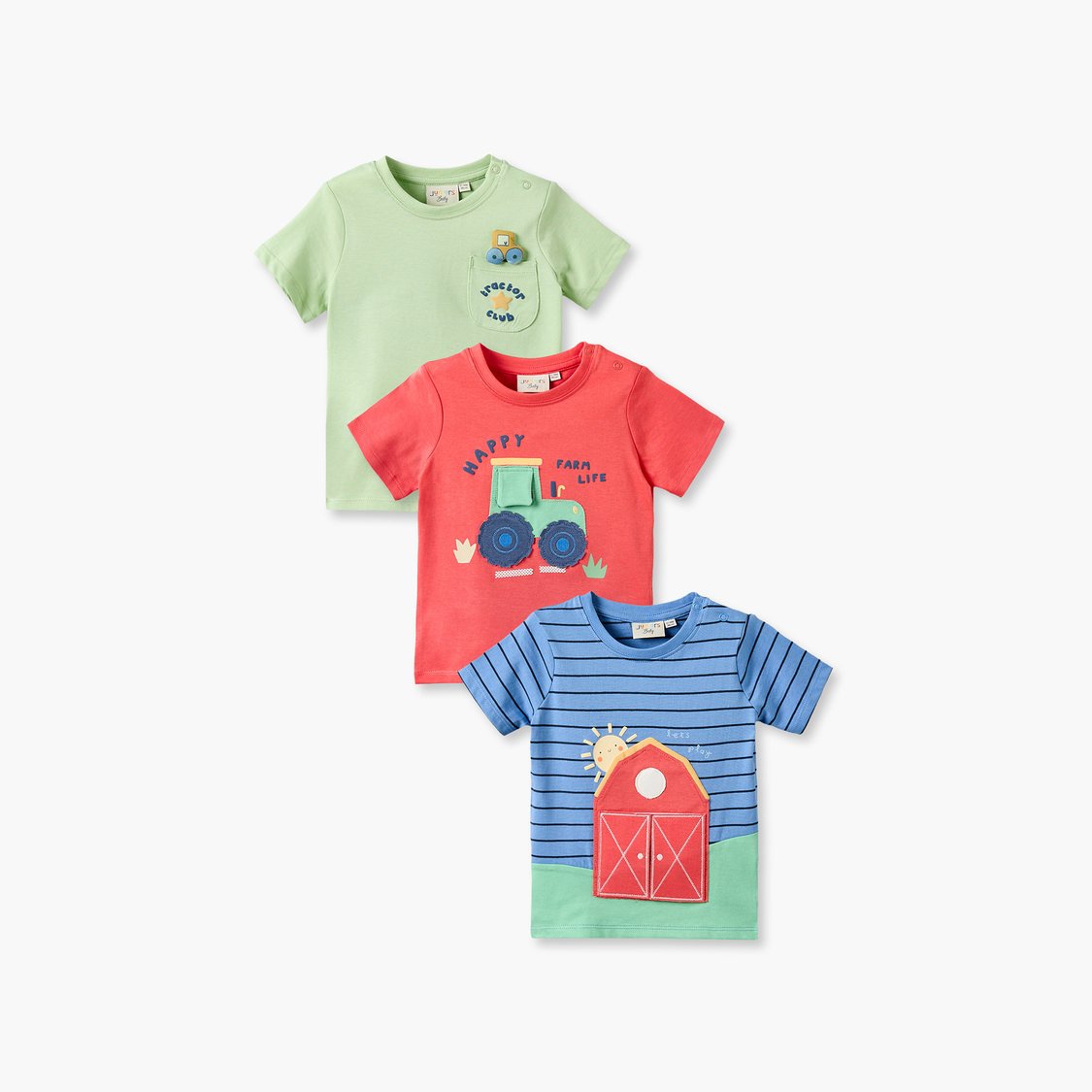 Juniors Appliqued T-shirts - Pack of 3