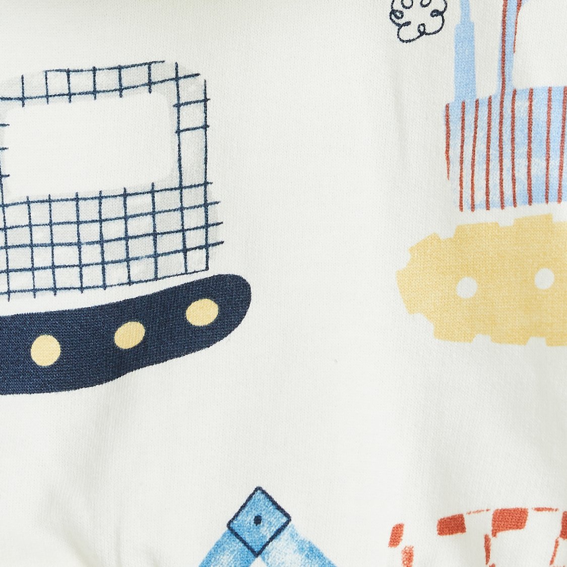 Juniors Printed Sweatshirt with Joggers Set