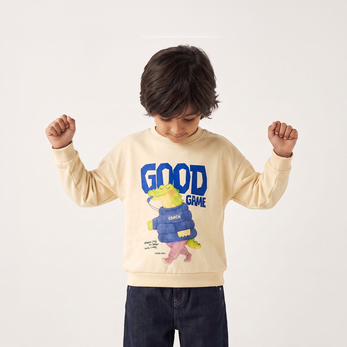 Juniors Graphic Print Sweatshirt