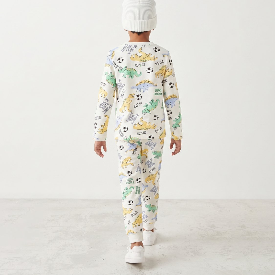 Juniors Dino Print T-shirt with Joggers Set