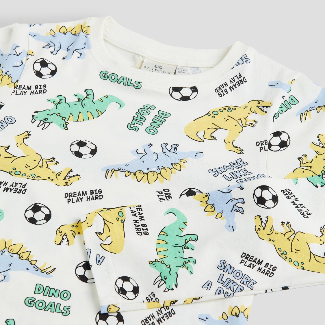 Juniors Dino Print T-shirt with Joggers Set