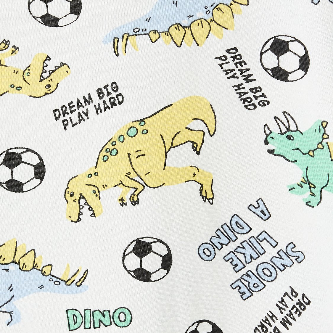 Juniors Dino Print T-shirt with Joggers Set