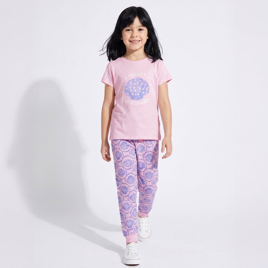 Juniors Printed T-shirt & Pyjama Set