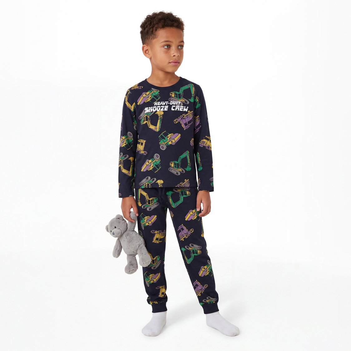 Juniors Vehicle Print T-shirt with Joggers Set