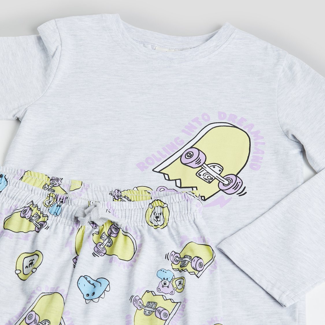 Juniors Printed T-shirt & Pyjama Set