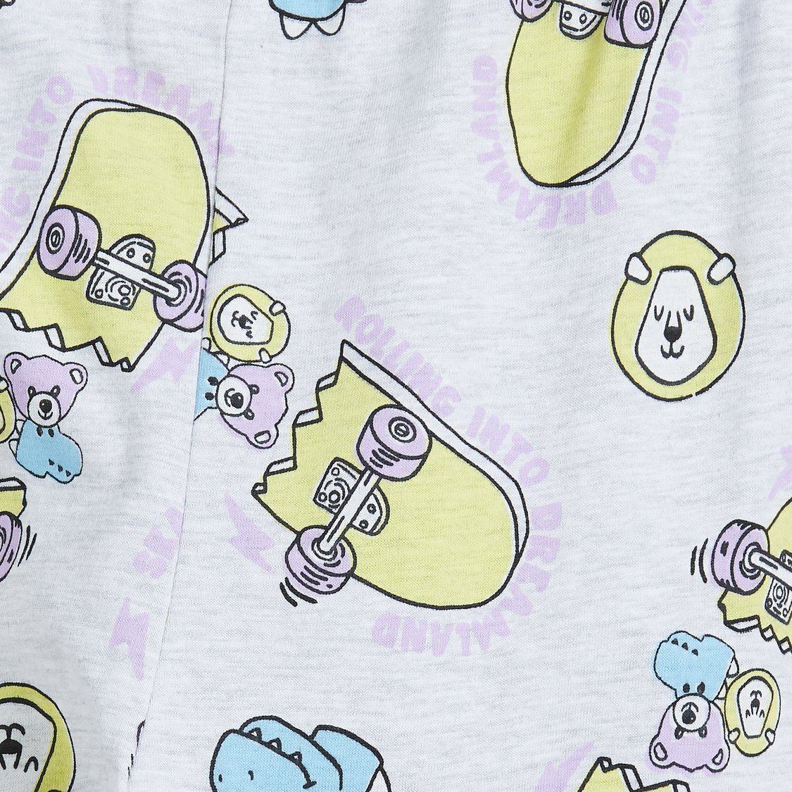 Juniors Printed T-shirt & Pyjama Set