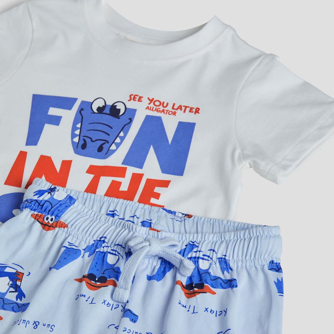 Juniors Printed T-shirt & Pyjama Set - Set of 2