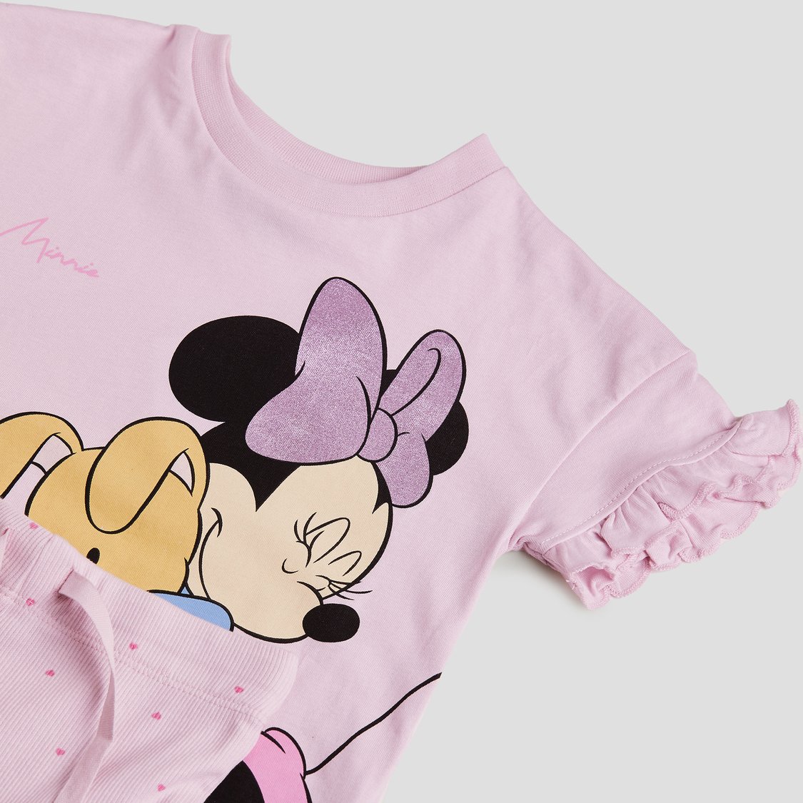 Juniors Minnie Mouse Top and Pyjama Set